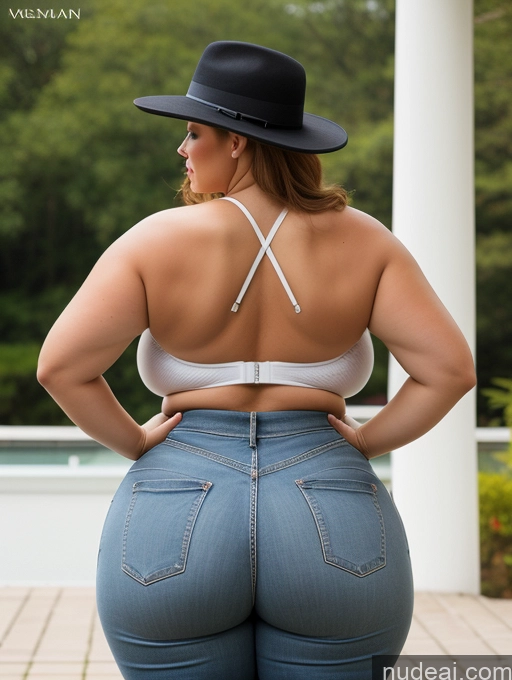 related ai porn images free for Woman Busty Huge Boobs Big Ass Thick Chubby Fat Big Hips Back View Bending Over Hat