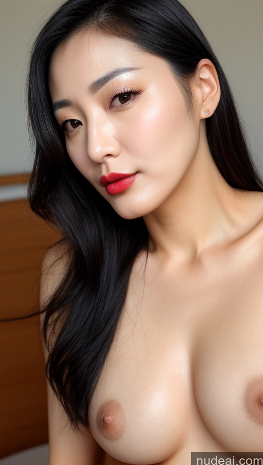 related ai porn images free for Woman One Beautiful Lipstick Black Hair Close-up View Detailed Small Tits Korean Slicked 40s