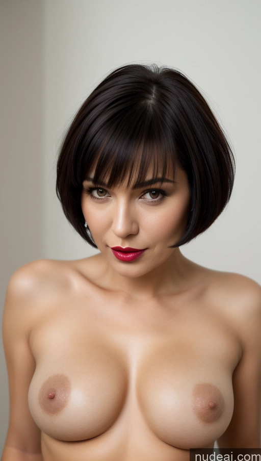 related ai porn images free for Woman One Beautiful Lipstick Black Hair Short Hair Close-up View Detailed Perfect Boobs Busty 40s Czech