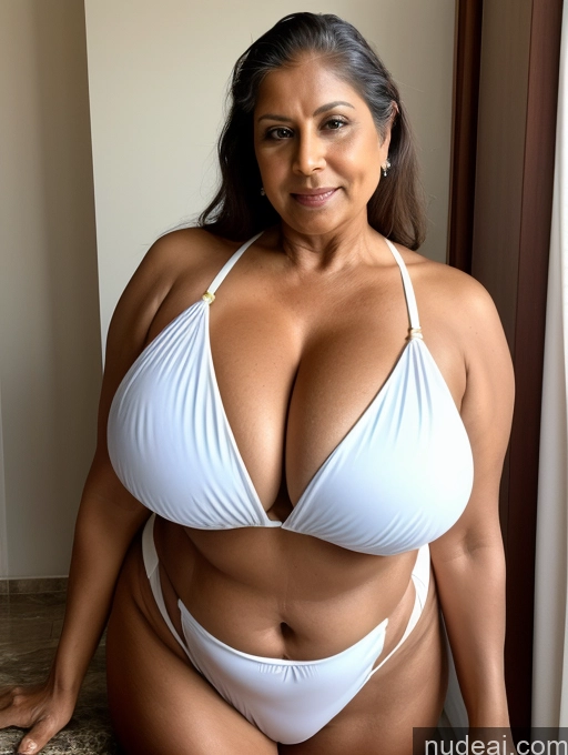 related ai porn images free for Milf One Busty Huge Boobs Thick Tanned Skin 60s Front View Microkini Thong Indian Maid