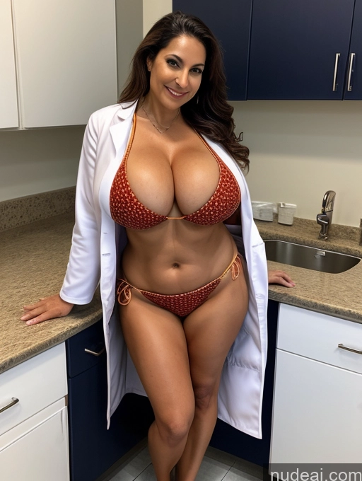 related ai porn images free for Milf One Busty Huge Boobs Thick Tanned Skin 60s Front View Microkini Thong Vampire Brazilian Lab Coat Doctor