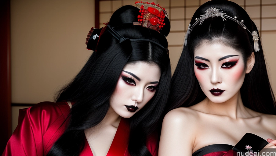 related ai porn images free for Woman Japanese Geisha Goth Serious Seductive