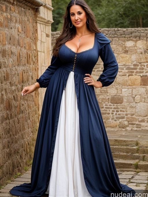 related ai porn images free for Busty Perfect Boobs Beautiful Perfect Body 40s Long Hair Tanned Skin Brunette Dress Medieval