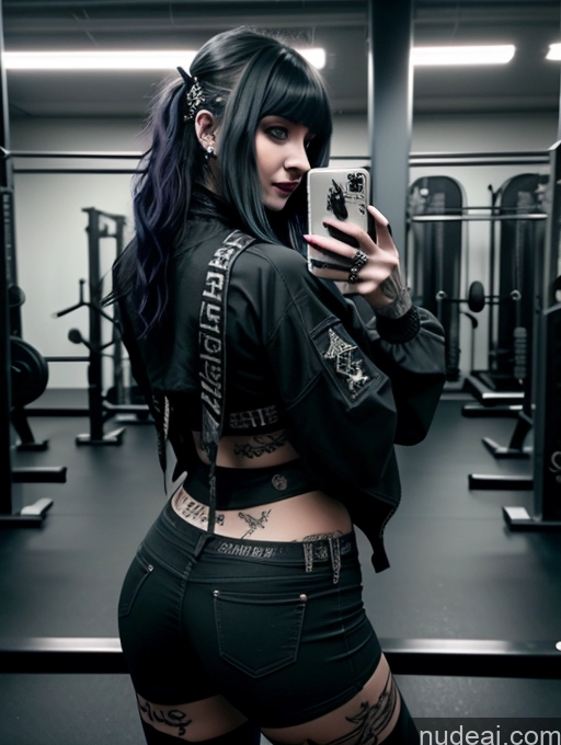 related ai porn images free for Big Ass 30s Laughing Green Hair Middle Eastern Close-up View Gothic Punk Girl Long Hair Mirror Selfie Perfect Boobs Small Tits Beautiful Big Hips Perfect Body Gym Goth Jacket Jeans Sexy Face Working Out