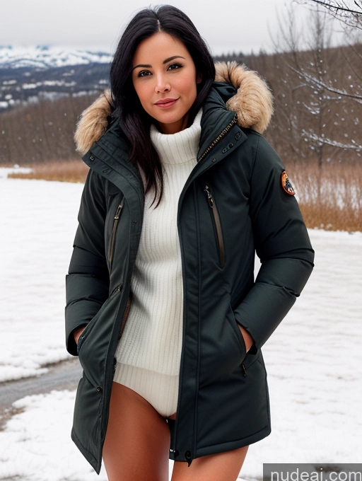 related ai porn images free for Woman One Pubic Hair Small Ass 30s Sexy Face Black Hair Native American Snow Small Tits Parka