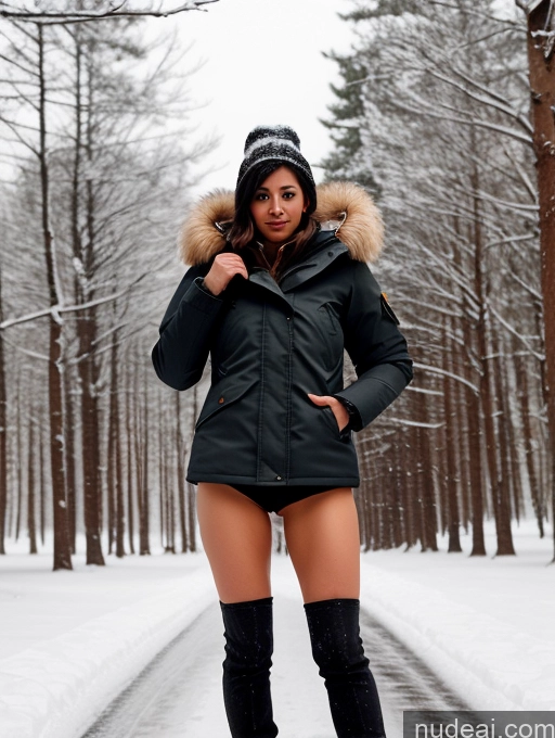 related ai porn images free for Woman One Pubic Hair Small Ass 30s Sexy Face Black Hair Native American Snow Small Tits Parka
