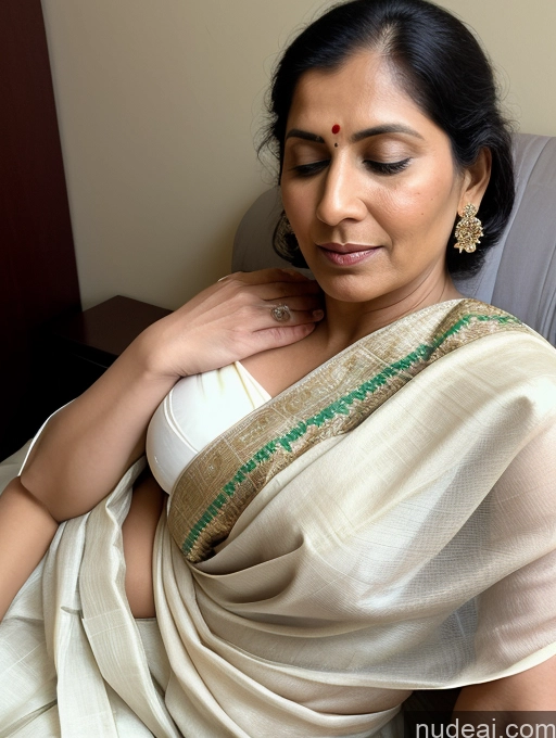 related ai porn images free for Indian Fairer Skin Front View Sari Sleeping 30s Milf