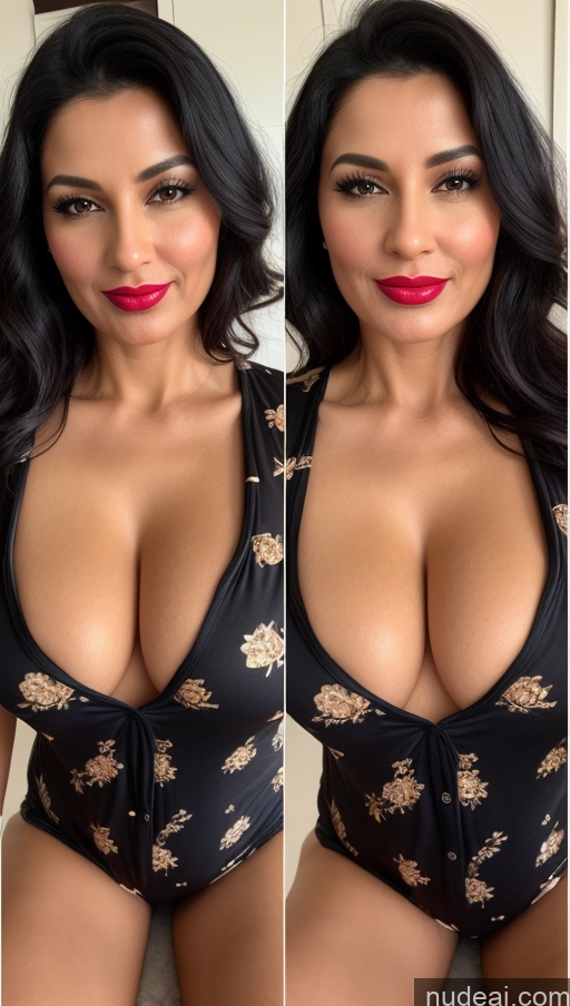 related ai porn images free for Woman One Perfect Boobs Beautiful Lipstick 40s Black Hair Indian Close-up View Onesie Dress Detailed