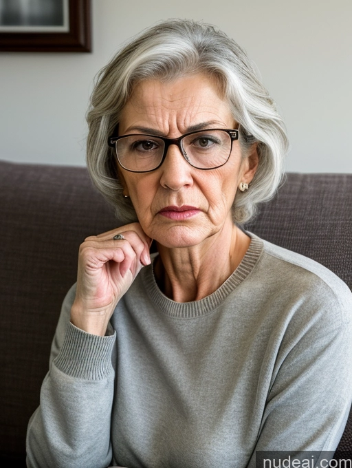 related ai porn images free for 80s Czech Skinny Glasses Casual Couch Angry Sexy Face