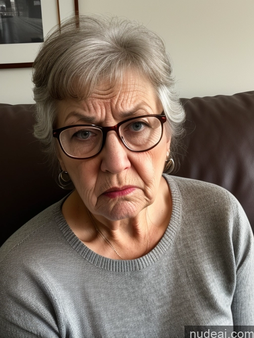 related ai porn images free for 80s Czech Glasses Casual Angry Couch Close-up View