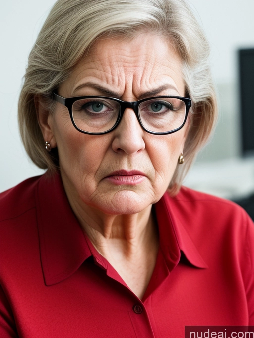 related ai porn images free for 80s Czech Glasses Casual Close-up View Angry Sexy Face Office