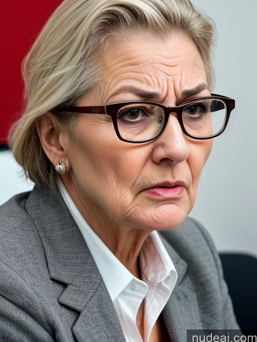 related ai porn images free for 80s Czech Glasses Casual Close-up View Angry Sexy Face Office