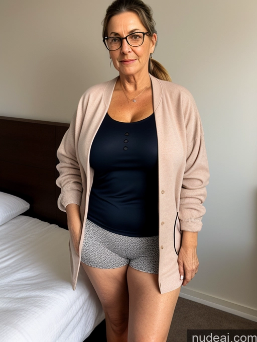 related ai porn images free for 80s Czech Glasses Casual Bedroom Sad Skinny Ponytail Jacket Perfect Boobs Busty Professor Stylish Bra
