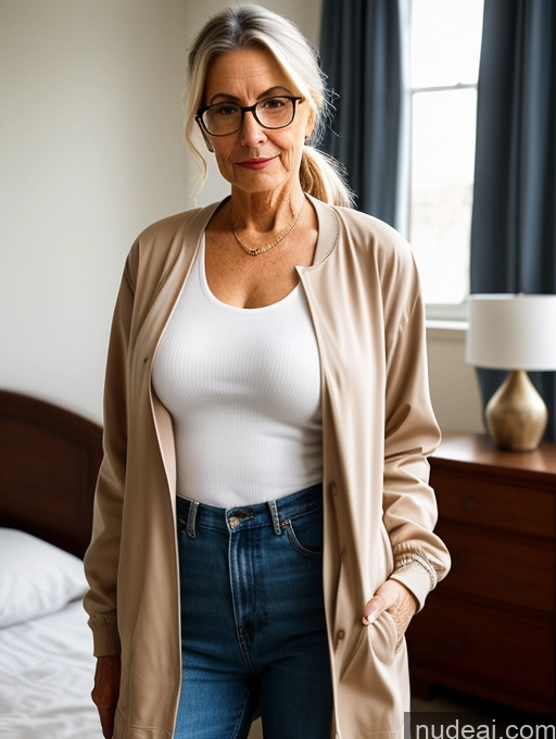 related ai porn images free for 80s Czech Glasses Casual Bedroom Sad Skinny Ponytail Jacket Perfect Boobs Busty Professor Stylish