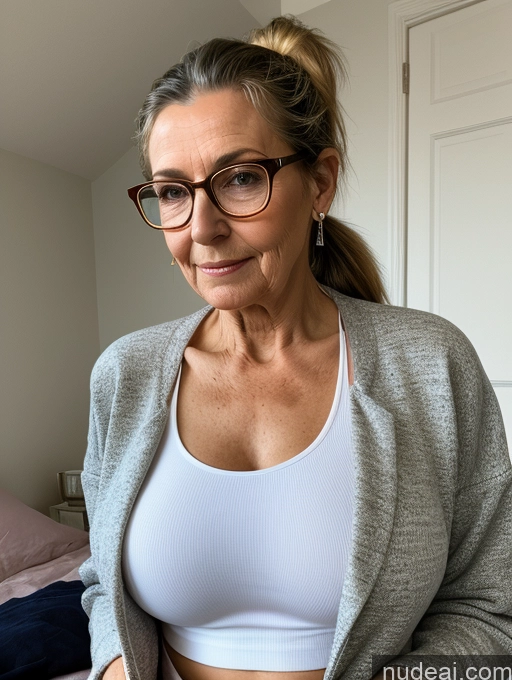 related ai porn images free for 80s Czech Glasses Casual Bedroom Sad Skinny Ponytail Jacket Perfect Boobs Busty Professor Thong Close-up View