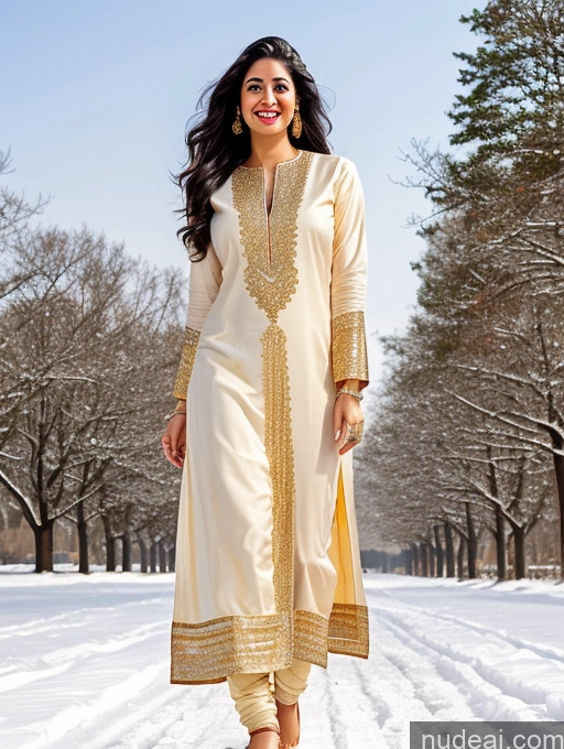 related ai porn images free for Happy Black Hair Long Hair Front View Gold Jewelry Woman Indian 20s Long Legs Snow Salwar