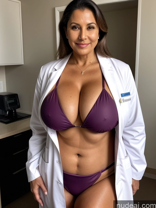 related ai porn images free for Milf One Busty Huge Boobs Tanned Skin Thick 70s Brazilian Front View Microkini Thong Doctor Lab Coat Vampire