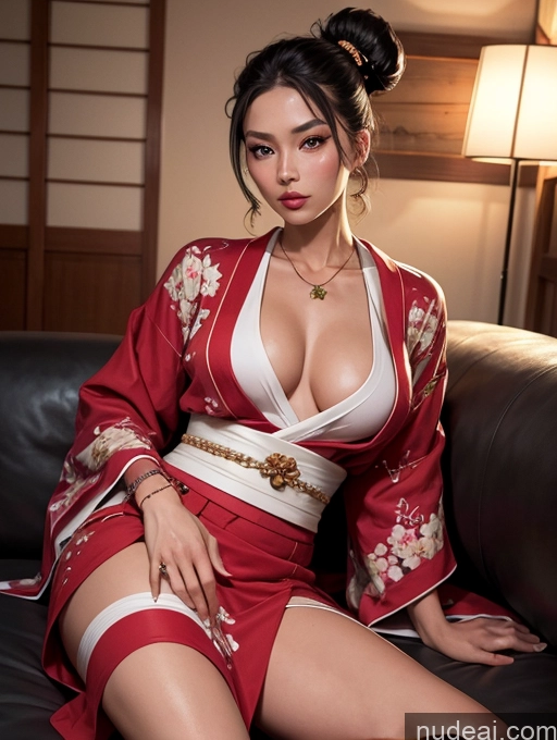 related ai porn images free for Japanese 30s Tanned Skin White Hair Hair Bun Beautiful Muscular Perfect Body Soft Anime Front View Stylish Kimono Jewelry Dark Lighting Model Seductive Sexy Face Dress Traditional Small Ass Busty Couch Big Hips Long Skirt