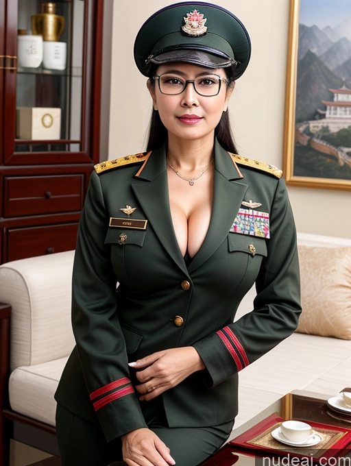 related ai porn images free for Woman Busty Small Tits Glasses Pubic Hair 60s Chinese Military Cleavage