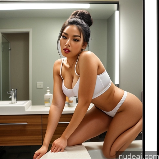 related ai porn images free for Woman One Small Tits Big Ass 20s Pouting Lips Sexy Face Black Hair Hair Bun Asian Mirror Selfie Bathroom Close-up View Casual Bright Lighting