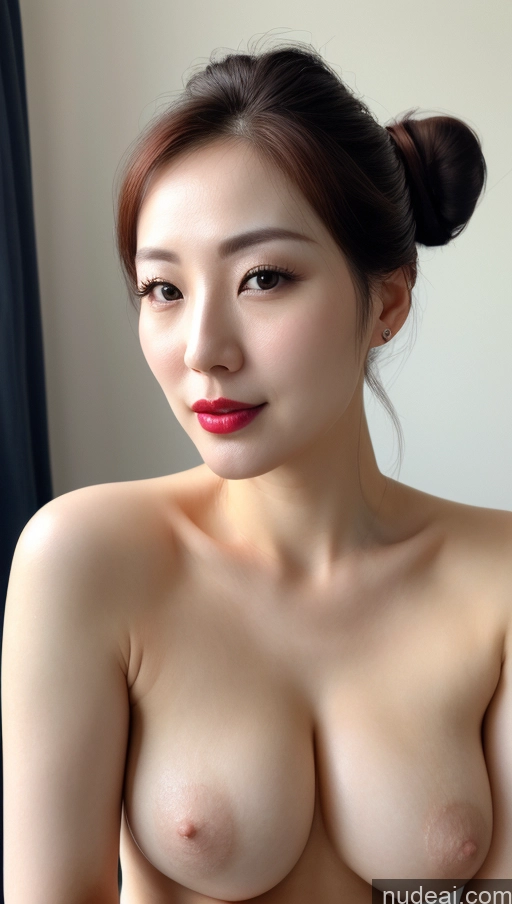 related ai porn images free for Woman One 30s Korean Close-up View Lipstick Perfect Boobs Beautiful Fairer Skin Hair Bun