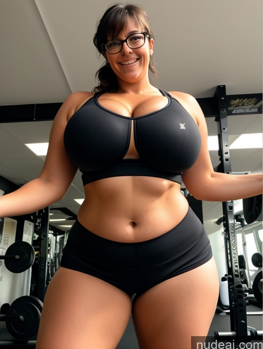 related ai porn images free for Milf One Pubic Hair Short Big Hips Chubby Thick Big Ass Glasses Busty Huge Boobs 30s Laughing Brunette Bangs German Dark Fantasy Gym Front View Working Out Spandex Sports Bra Cleavage