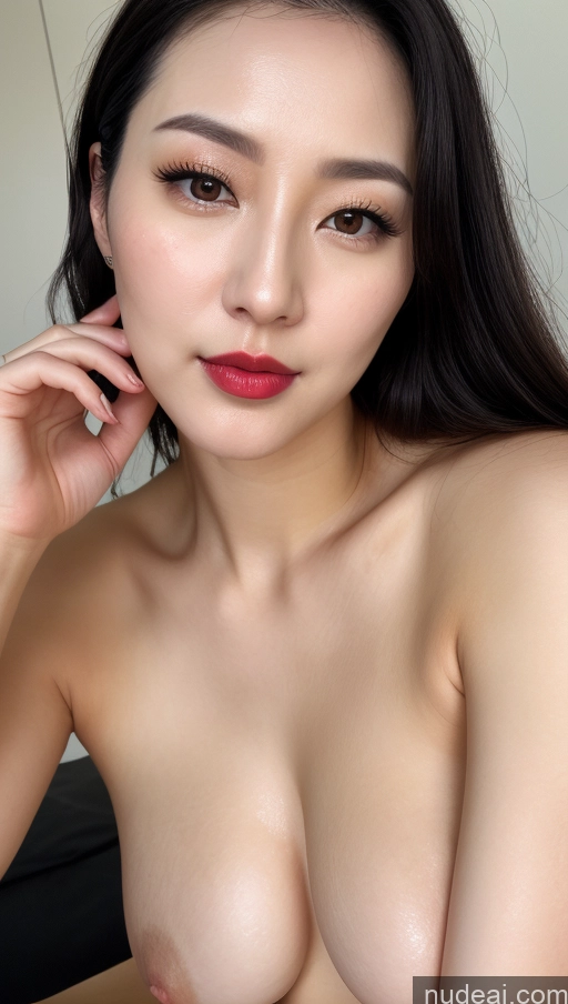 related ai porn images free for Woman One Beautiful Lipstick Thick Fairer Skin Korean Close-up View Black Hair Perfect Boobs Slicked 30s