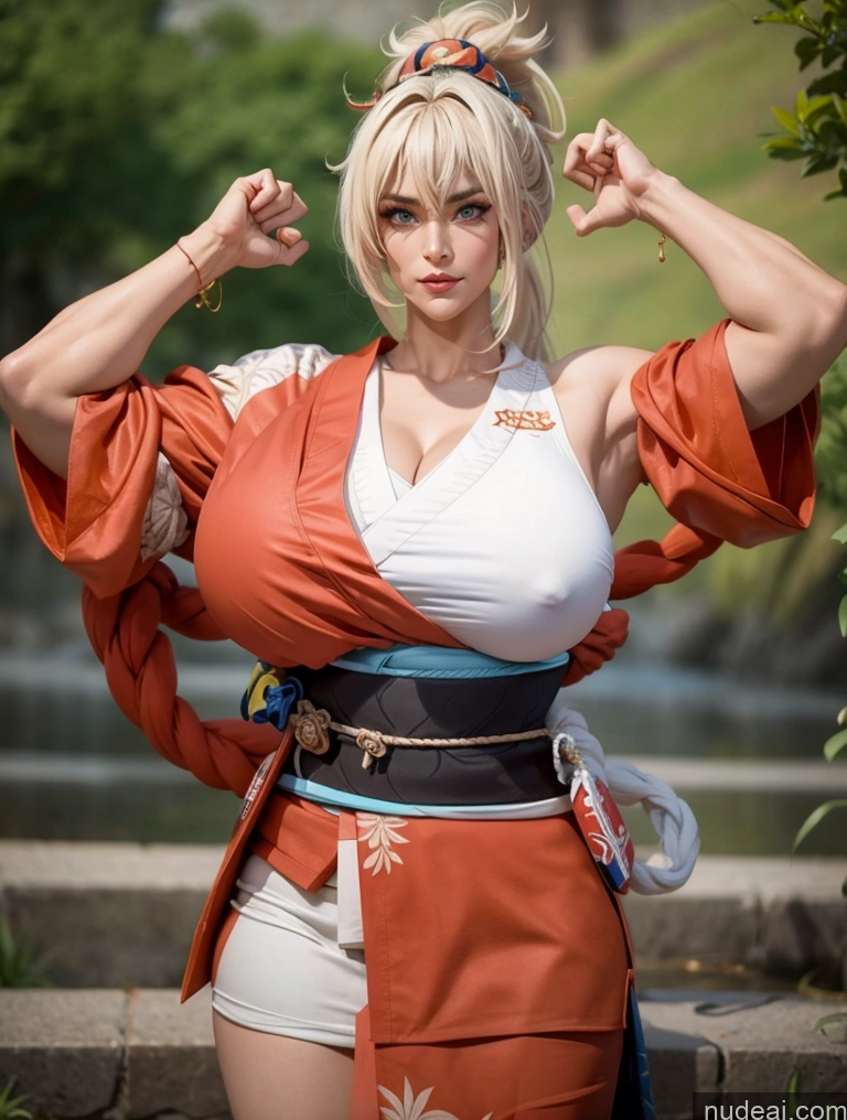 related ai porn images free for Huge Boobs Muscular Big Ass Abs Tall Pubic Hair 30s White Hair Ponytail Kimono Detailed Yoimiya: Genshin Impact Cosplayers Bodybuilder