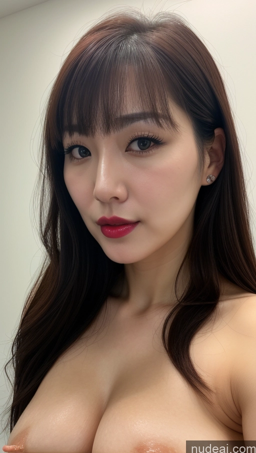 related ai porn images free for Woman One Perfect Boobs Beautiful Lipstick Thick Fairer Skin 30s Korean Close-up View Detailed Bangs