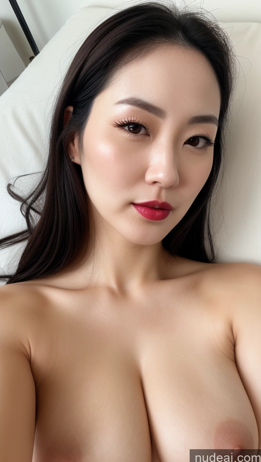 related ai porn images free for Woman One Perfect Boobs Beautiful Lipstick Thick Fairer Skin 30s Korean Close-up View Detailed Black Hair Slicked