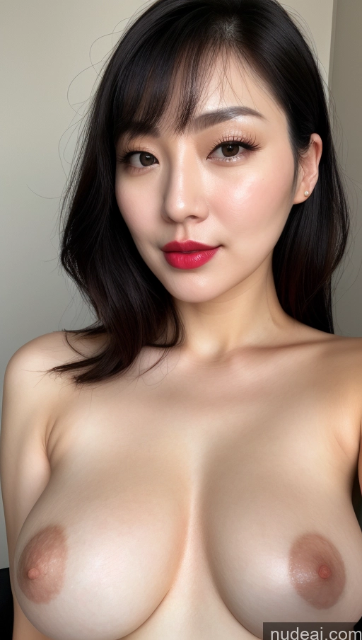 related ai porn images free for Woman One Perfect Boobs Beautiful Lipstick Thick Fairer Skin 30s Black Hair Slicked Korean Close-up View Detailed