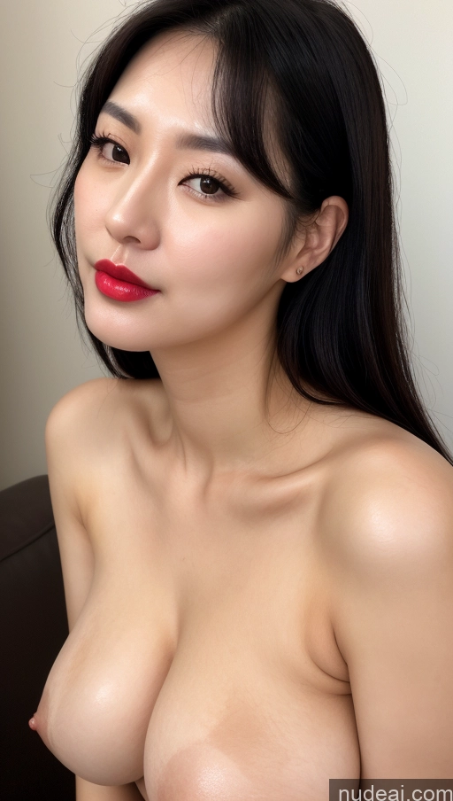 related ai porn images free for Woman One Perfect Boobs Beautiful Lipstick Thick Fairer Skin 30s Black Hair Slicked Korean Close-up View Detailed