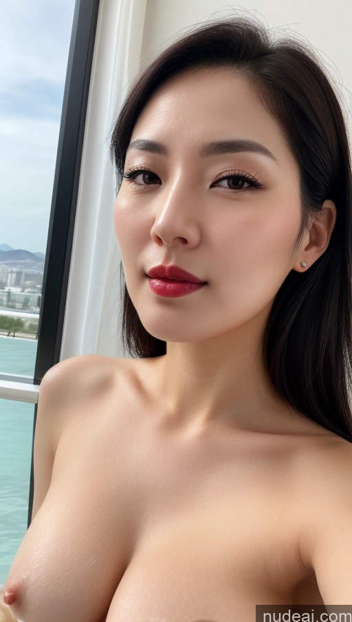 related ai porn images free for Woman One Perfect Boobs Beautiful Lipstick Thick Fairer Skin 30s Black Hair Slicked Korean Close-up View Detailed