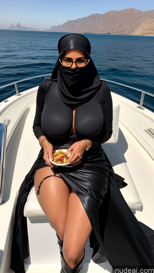 related ai porn images free for Milf One Huge Boobs Glasses Pubic Hair 60s Black Hair Ponytail Arabic Yacht Boots Bra Leather Niqab Eating