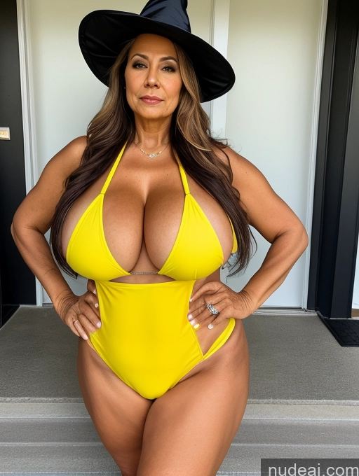 related ai porn images free for Milf One Busty Huge Boobs Thick Tanned Skin 70s Brazilian Front View Microkini Thong Construction Worker Witch Halloween