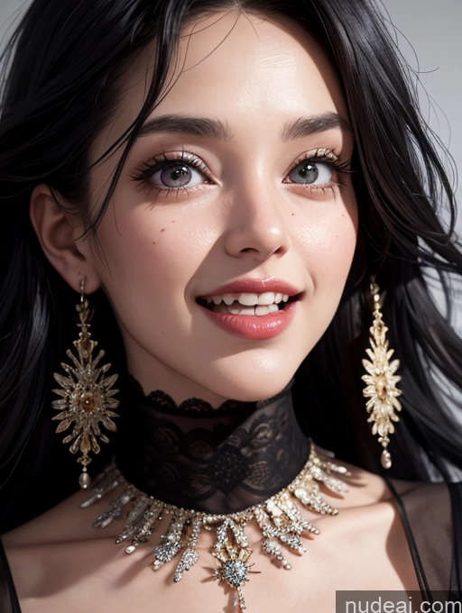related ai porn images free for Black Hair Long Hair White Close-up View Goth 18 Laughing Happy