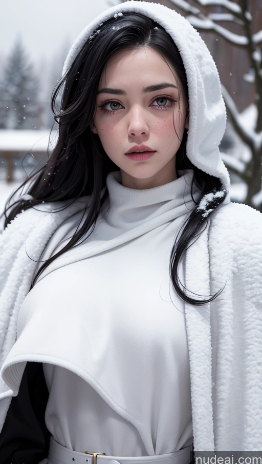 related ai porn images free for Black Hair Long Hair Sad White Snow Superhero