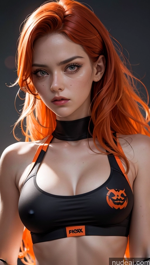 related ai porn images free for Close-up View Long Hair Serious Halloween Sports Bra Ginger