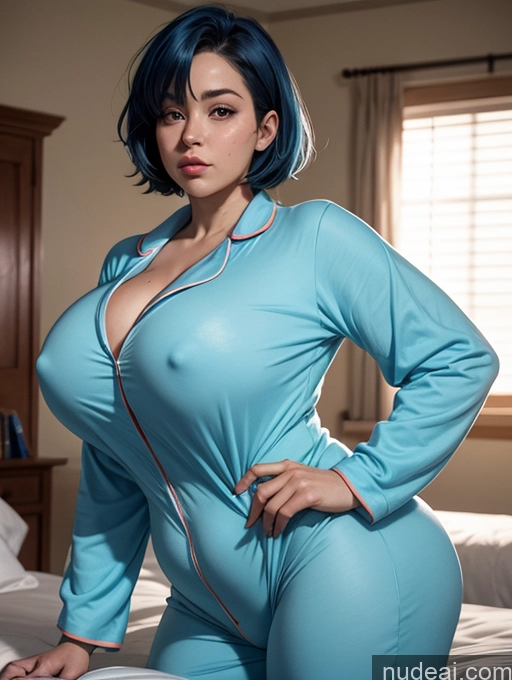 related ai porn images free for 18 Cosplay Pajamas Onesie Short Hair Prison Blue Hair Sad Huge Boobs Big Hips Big Ass Fat