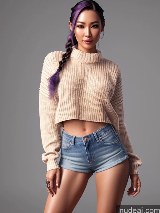 related ai porn images free for Korean 30s Nude Model Sexy Face Oiled Body Small Ass Skinny Tattoos 3d Braided Front View Purple Hair Spreading Legs Jewelry Daisy Dukes Sweater