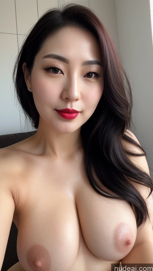 related ai porn images free for Woman One Perfect Boobs Beautiful Lipstick Thick 30s Black Hair Slicked Korean Close-up View Detailed Fairer Skin