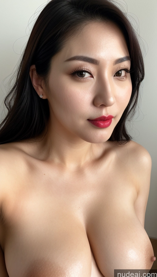 related ai porn images free for Woman One Perfect Boobs Beautiful Lipstick Thick 30s Black Hair Slicked Korean Close-up View Detailed Fairer Skin