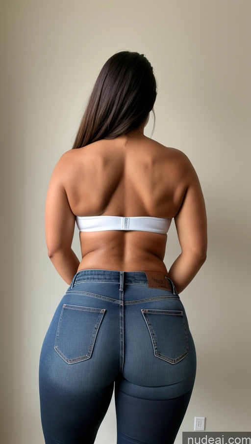 ai nude image of araffe butt - bari woman in jeans showing off her butt pics of Athlete Big Ass Big Hips Jeans