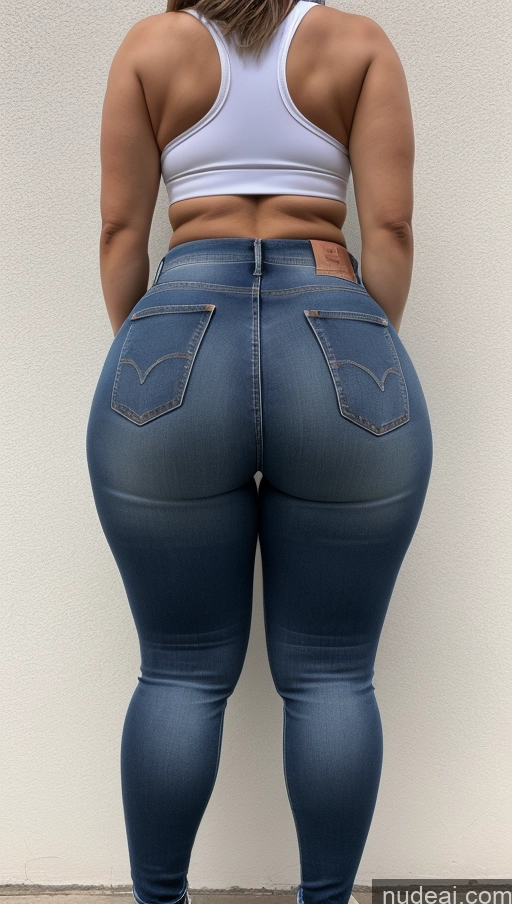 ai nude image of araffe butt lifter in jeans showing off her butt pics of Athlete Big Ass Big Hips Jeans