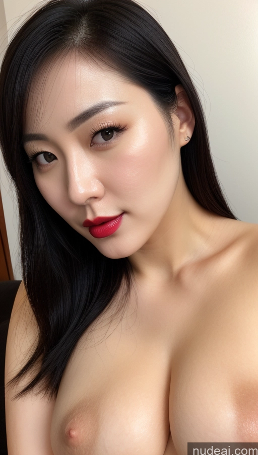 related ai porn images free for Woman One Perfect Boobs Beautiful Lipstick Thick 30s Black Hair Slicked Korean Close-up View Fairer Skin Detailed