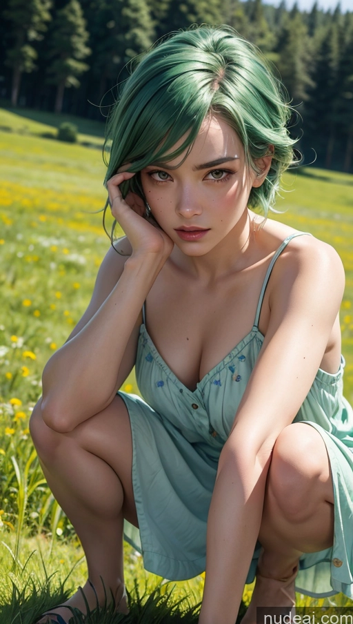 related ai porn images free for Sundress Close-up View Detailed Skin Detail (beta) Meadow Green Hair Squatting Straight
