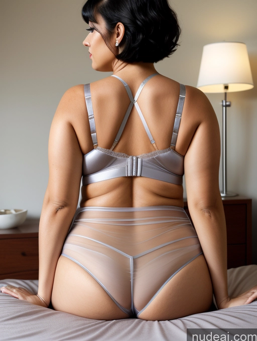 related ai porn images free for Black Hair Bra Satin Transparent Simple 70s Pixie Big Ass Busty Big Hips Bedroom On Back Sad Back View Chubby