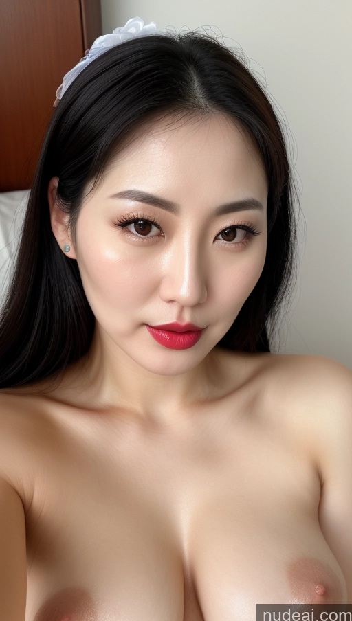 related ai porn images free for Woman One Perfect Boobs Beautiful Lipstick Thick Fairer Skin 30s Black Hair Slicked Korean Close-up View Detailed