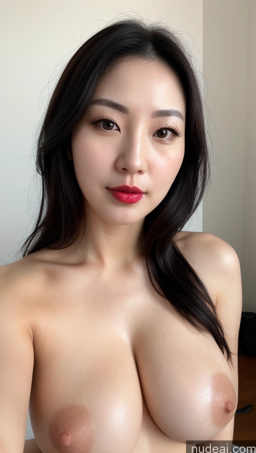 related ai porn images free for Woman One Perfect Boobs Beautiful Lipstick Thick Fairer Skin 30s Black Hair Slicked Korean Close-up View Detailed