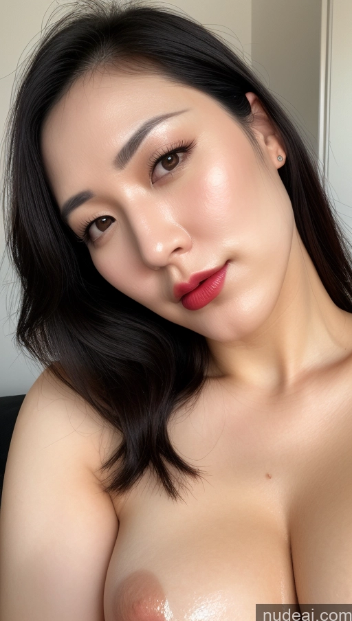 related ai porn images free for Woman One Perfect Boobs Beautiful Lipstick Thick Fairer Skin 30s Black Hair Slicked Korean Close-up View Detailed